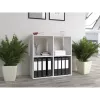 Topeshop MALAX 2X2 BIEL βιβλιοθήκη σαλονιού