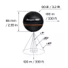 Deeper Smart Sonar PRO+ 2 ριπτόμενο sonar ψαρέματος, 100/240/675 kHz, βάθος 100 m, Wi-Fi, GPS, έως 9 ώρες, μαύρο