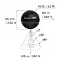 Deeper Smart Sonar PRO+ 2 ριπτόμενο sonar ψαρέματος, 100/240/675 kHz, βάθος 100 m, Wi-Fi, GPS, έως 9 ώρες, μαύρο