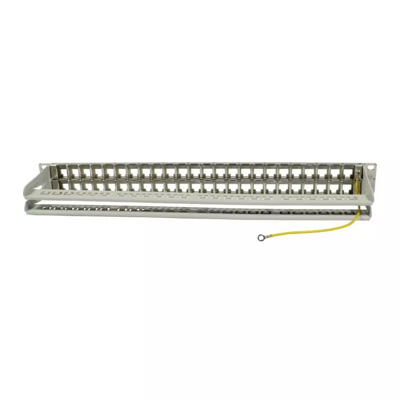Synergy 21 S216339 19 inch Keystone Patch Panel για 48 modules, 1U, ανοιχτό γκρι