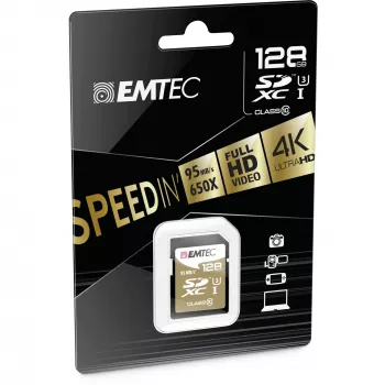 Emtec SDXC 128 GB Class10 Speedin 128 GB SDXC Class 10 κάρτα μνήμης (ECMSD128GXC10SP)
