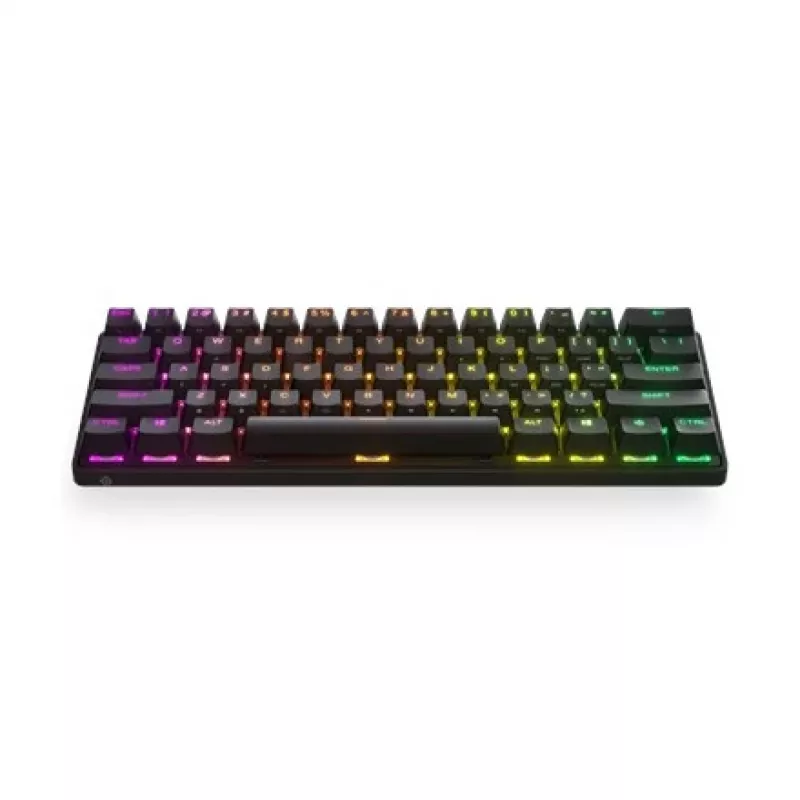 Μηχανικό gaming πληκτρολόγιο STEELSERIES Apex Pro Mini Wireless — 60% form factor, USB + RF Wireless + Bluetooth, QWERTY US, μαύρο