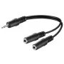 Microconnect AUDLR02 Καλώδιο ήχου 0,2 m 3,5 mm 2 x 3,5 mm Μαύρο