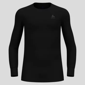 Odlo BL TOP Στρογγυλή λαιμόκοψη μακρύ μανίκι ACTIVE WARM ECO Ανδρικό μπλουζάκι, Μέγεθος M, μαύρο