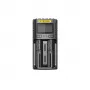 Nitecore UM2 Φορτιστής μπαταριών οικιακών μπαταριών DC Ιόντων λιθίου Νικελίου-Καδμίου