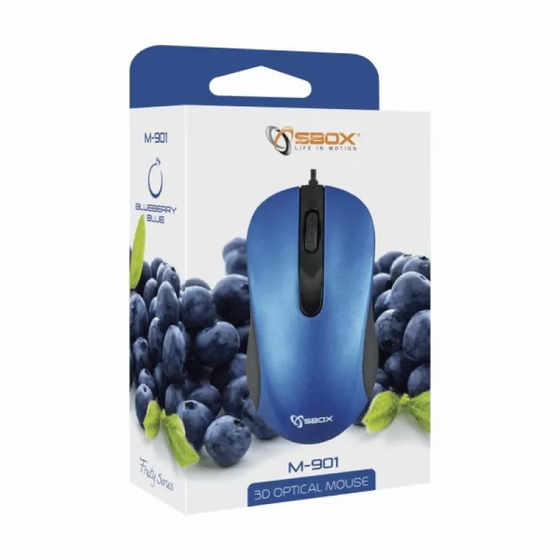 Sbox M-901 Οπτικό ποντίκι μπλε