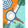 Σετ ζωγραφικής με αριθμούς Ravensburger CreArt – Pool Time (Σετ ζωγραφικής, Μοντέλο 25523)