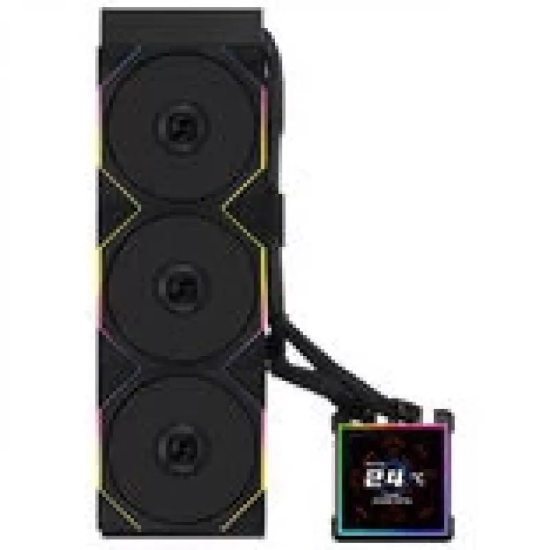 AiO υδρόψυκτος επεξεργαστής lian li HydroShift II LCD-S 360mm με RGB και οθόνη LCD