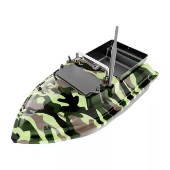 Βάρκα δολώματος Flytec V050 με μπαταρία 12000mAh, camo πράσινο — τηλεχειριζόμενη βάρκα ταΐσματος