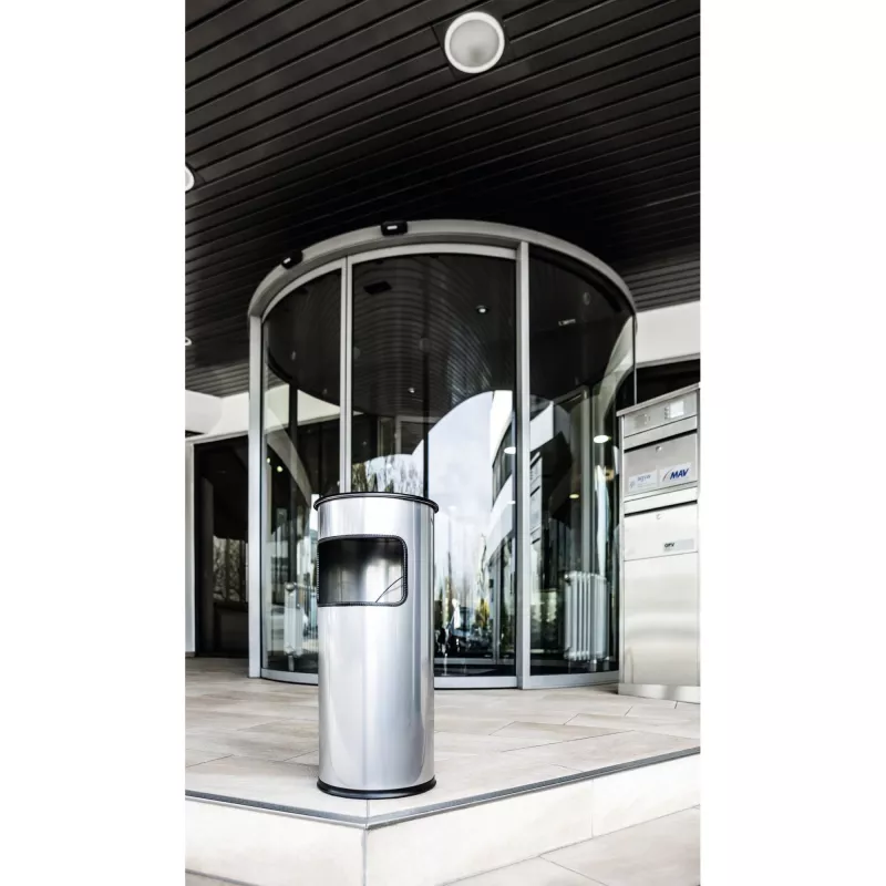 Κάδος απορριμμάτων Durable 333023 17 L στρογγυλός Μεταλλικός Ασημί