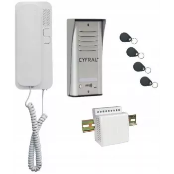 Ενδοεπικοινωνία Cyfral Cosmo 1-TENANT ασημί