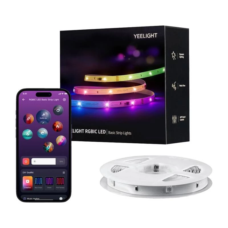 Λωρίδα LED RGBIC Yeelight Led Basic Strip Lights 12m