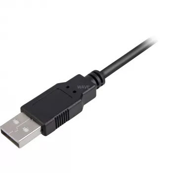 Καλώδιο USB 2.0, βύσμα USB-A > βύσμα Mini-USB (μαύρο, 2,0 μέτρα, διπλά θωρακισμένο)