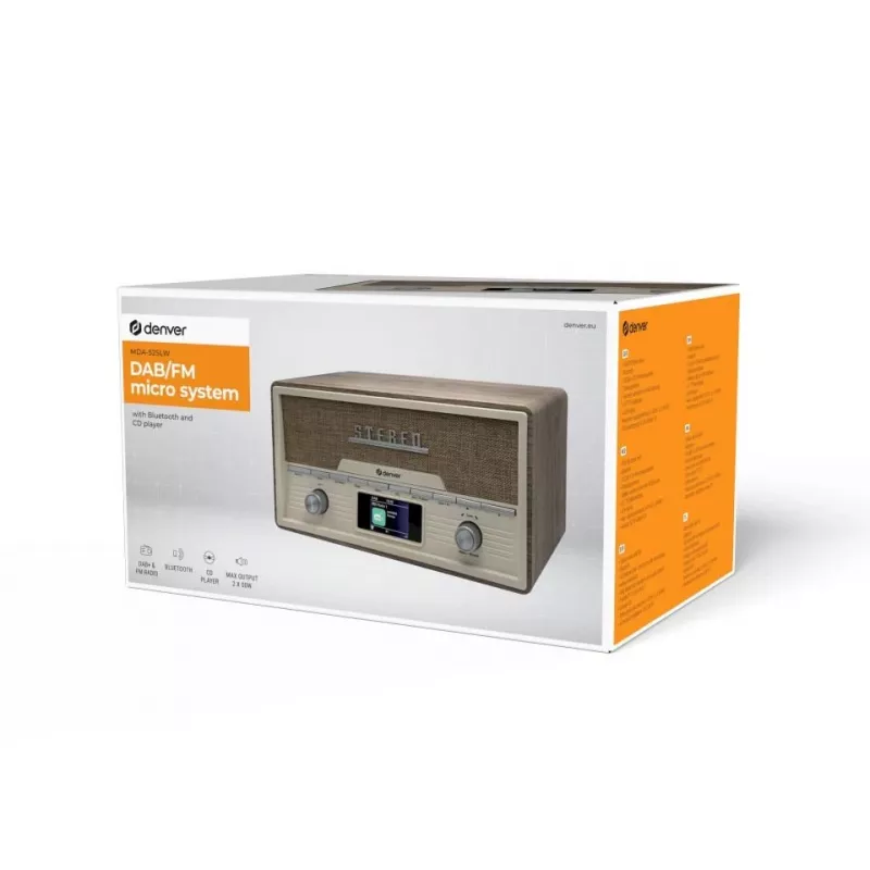 Προσωπικό CD player Denver MDA-525LW ξύλο 10 W DAB+ FM