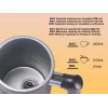 Beper P101CAF001 ηλεκτρική συσκευή αφρίσματος γάλακτος, 500 W, 0,5 l, μαύρη