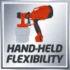 Einhell TC-SY 400 P 4260005 σύστημα ψεκασμού χρώματος, 400 W, δοχείο 0,8 l, κόκκινο/μαύρο
