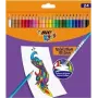 BIC Kids Evolution Illusion ξυλομπογιές με γόμα 24 χρώματα