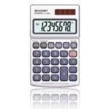 Sharp EL-240SA Αριθμομηχανή Τσέπης Basic Ασημί