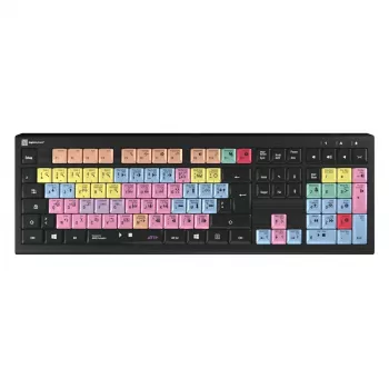 Logickeyboard ASTRA 2 USB AZERTY αγγλικό μαύρο πληκτρολόγιο full-size