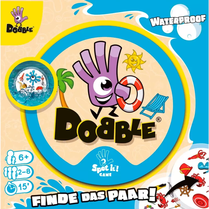 Dobble Waterproof, παιχνίδι με κάρτες