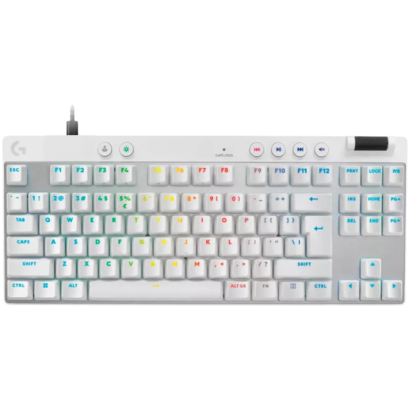 LOGITECH G PRO X TKL RAPID πληκτρολόγιο gaming - ΛΕΥΚΟ - US INT'L - USB - EMEA28i-935 - LINEAR