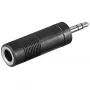 Αντάπτορας ακουστικών Goobay AUX 3,5 mm αρσενικό σε 6,35 mm θηλυκό μαύρο