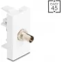 Προσαρμογέας οπτικής ίνας DELOCK 90915 ST Simplex BU σε ST Simplex λευκό