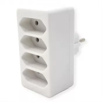 Πολύπριζο Bachmann 921.273 – 4× ευρωπαϊκές πρίζες, λευκό PVC