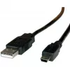 ROLINE καλώδιο USB 2.0, Type A - 5-Pin Mini 0,8m (11.02.8708)