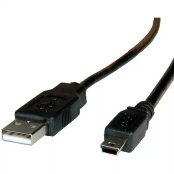 ROLINE καλώδιο USB 2.0, Type A - 5-Pin Mini 0,8m (11.02.8708)