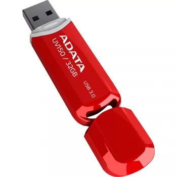 USB Flash Drive ADATA DashDrive UV150 32 GB, USB Type-A 3.2 Gen 1, Κόκκινο, Σχέδιο με καπάκι