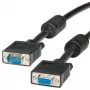 Καλώδιο VGA ROLINE HD15 αρσενικό - θηλυκό με πυρήνα φερρίτη 2,0m (11.04.5352)