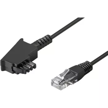 Wentronic Goobay - Τηλεφωνικό καλώδιο - TAE-F (M) - RJ-45 (M) - 15 m - Μαύρο (51236)
