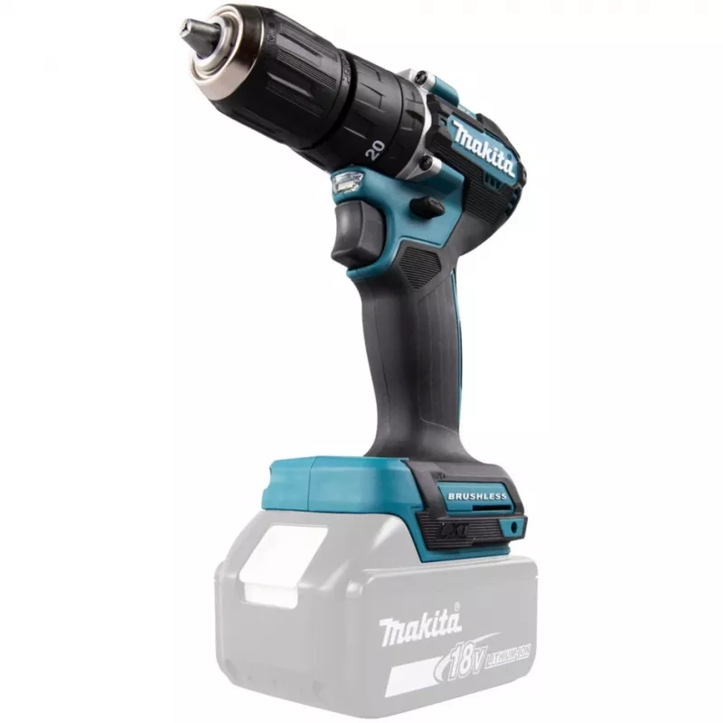 Makita DHP487Z Δράπανο 1700 U/min Χωρίς κλειδί 1,4 kg Μαύρο, Μπλε