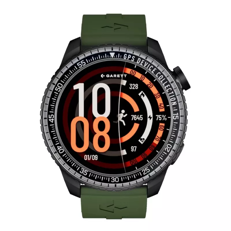 Smartwatch Garett Compass GPS μαύρο — Garett Compass GPS Smartwatch, μαύρο