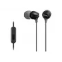 Sony MDR-EX15AP, Ενσύρματα, 8 - 22000 Hz, Κλήσεις/Μουσική, 3 g, Headset, Μαύρο