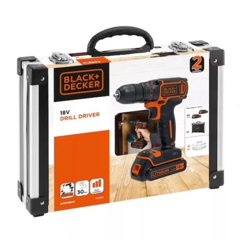 BLACK+DECKER 18V Δραπανοκατσάβιδο BDCDC18BAFC-QW