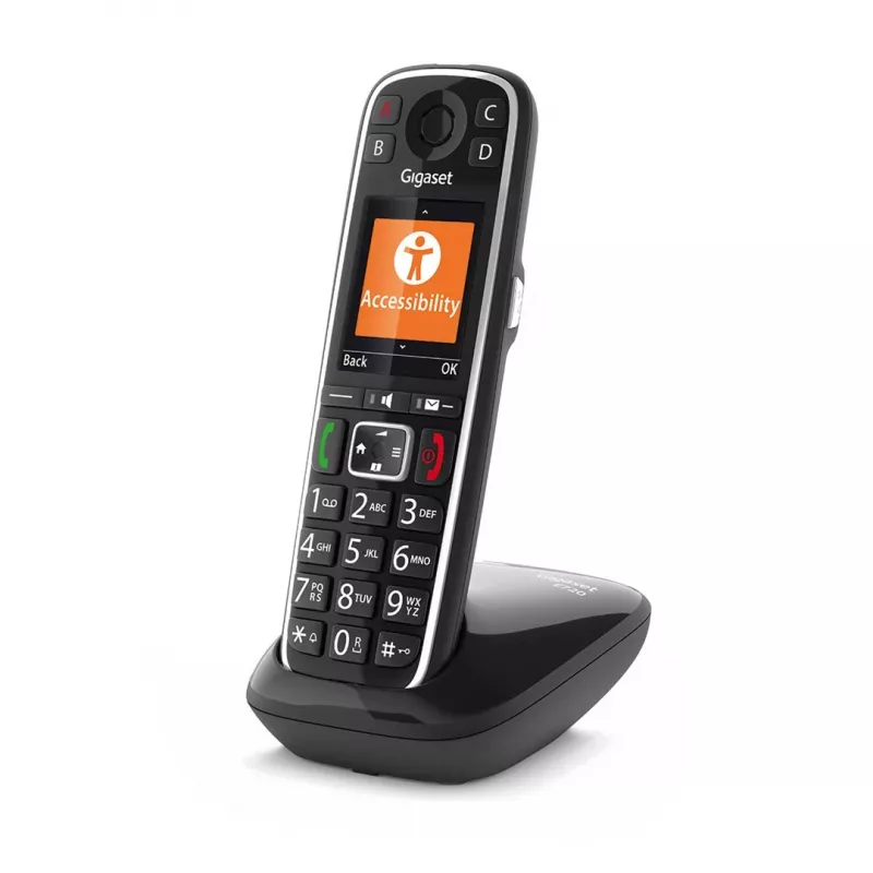 Gigaset E720 Αναλογικό/DECT τηλέφωνο με αναγνώριση κλήσης μαύρο