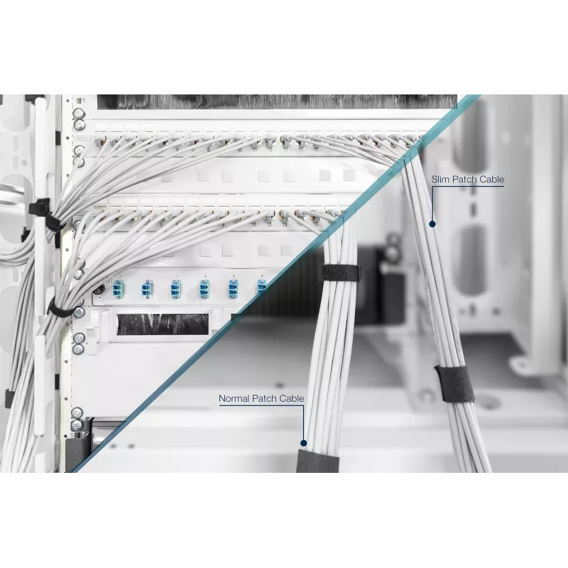 DIGITUS CAT 6A U/UTP λεπτό patch καλώδιο RJ-45 Cat6a 2m γκρι