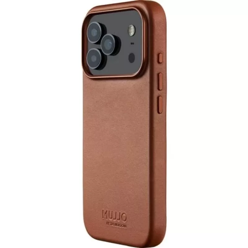 Mujjo Full Leather Case MagSafe Θήκη για iPhone 17 Pro Καφέ
