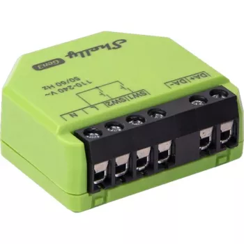 Dimmer Shelly DALI Gen3 με υποστήριξη 0–10V, Shelly – ασύρματο, 110–240V, μαύρο πλαστικό