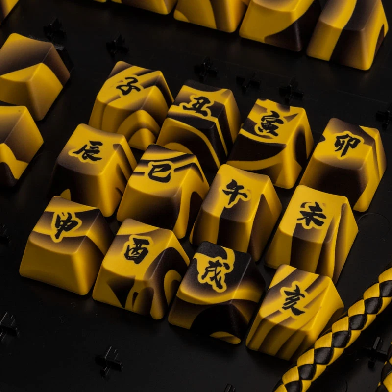 Σετ keycaps Ducky Traitors TIGER SKETCH Limited PBT US-Layout