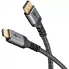Goobay 65269 Καλώδιο προσαρμογέα βίντεο 2 m DisplayPort HDMI Γκρι (65269)