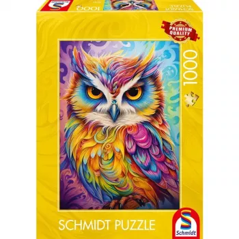 Παζλ 1000 τεμ. Schmidt Spiele 59782 — Owl in Parrot Dress, Παζλ, 1.000 τεμ.