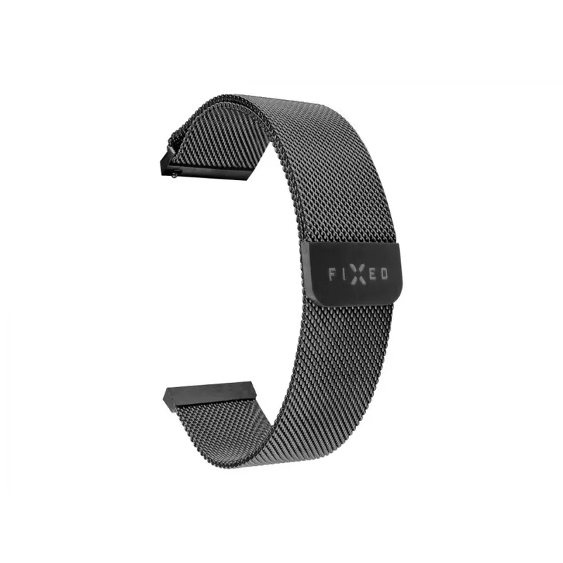 Λουράκι ρολογιού FIXED Mesh Strap FIXMEST-18MM-BK 18 mm γρήγορης αλλαγής μαύρο μεταλλικό mesh