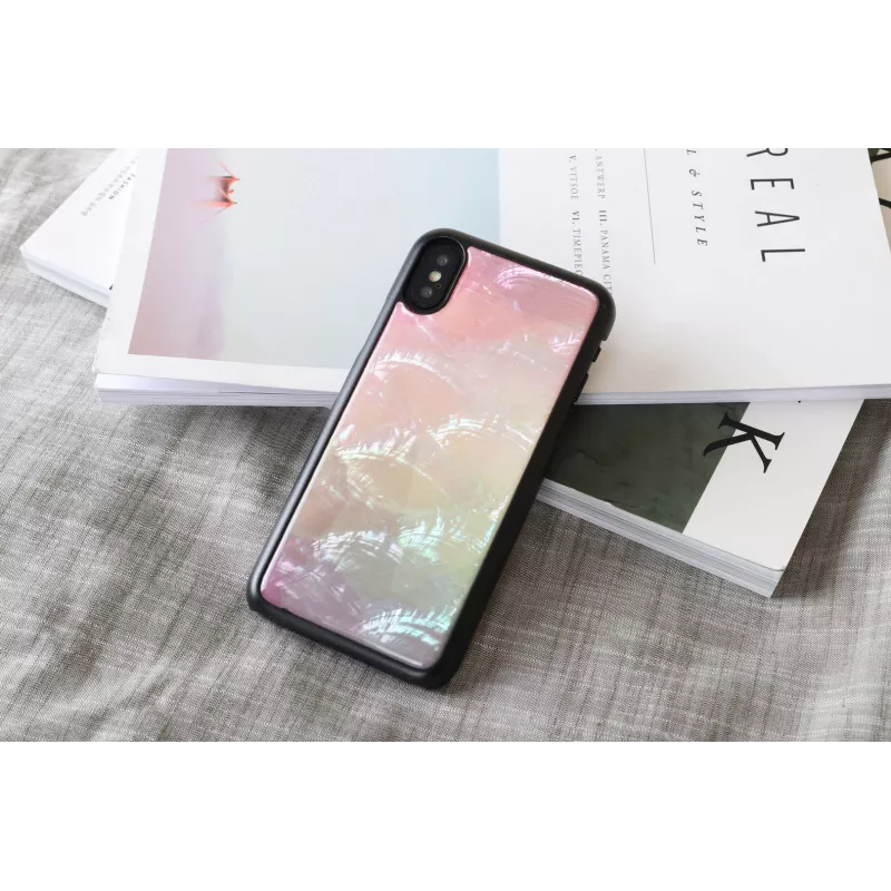iKins Water Flower θήκη για iPhone XS/X, μαύρη, K1690J