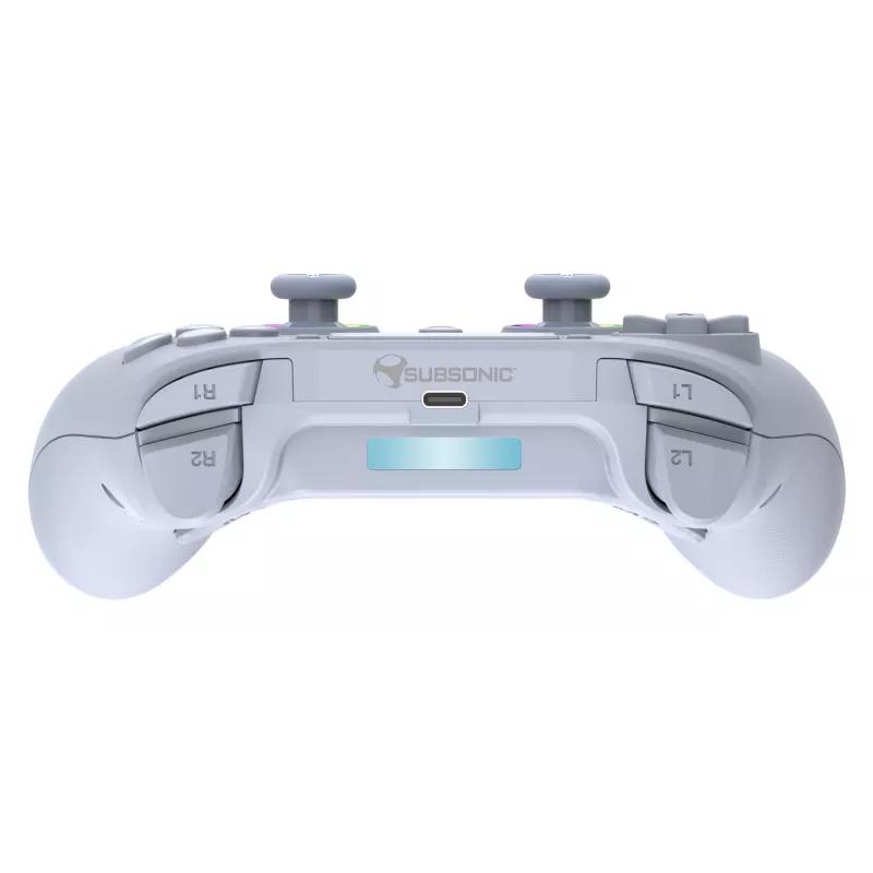 Ασύρματο χειριστήριο LED SUBSONIC SA5639-2 — για PS4 και PC, λευκό, ασύρματη σύνδεση
