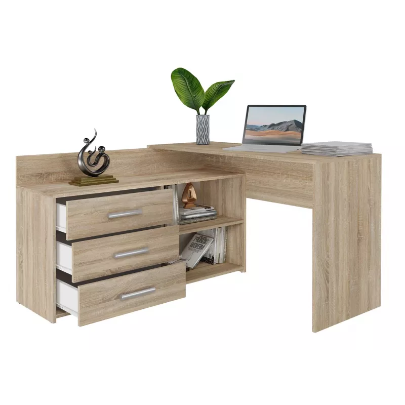 Topeshop DANY SONOMA KPL γραφείο υπολογιστή χρώμα δρυς
