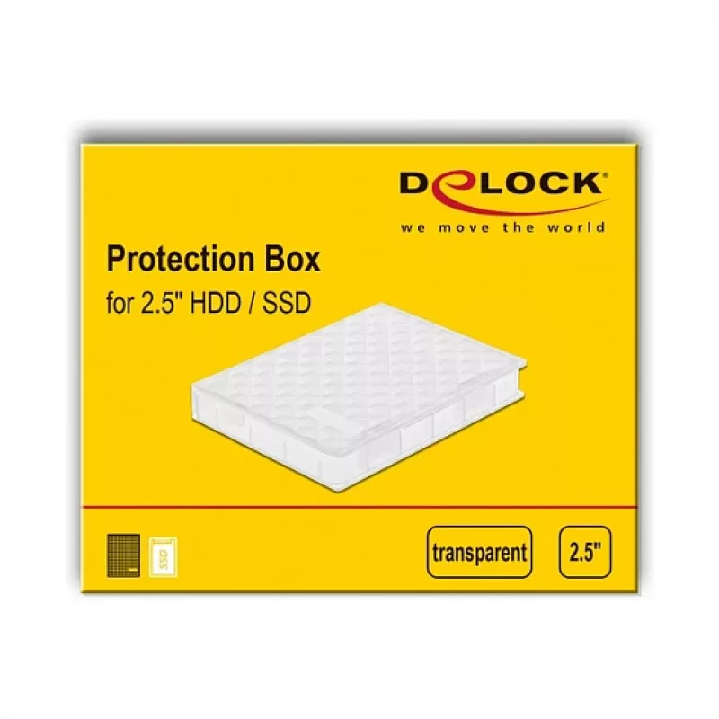 Θήκη προστασίας για HDD / SSD 2,5 ιντσών DeLOCK 18367