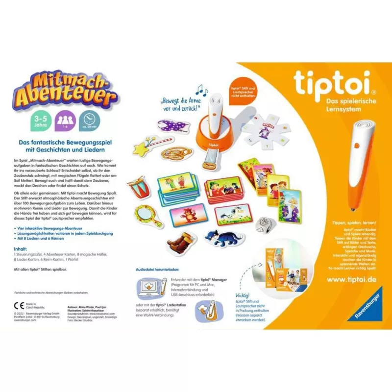 tiptoi ACTIVE διαδραστική περιπέτεια, παιχνίδι επιδεξιότητας